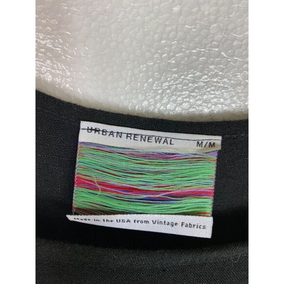 Urban Renewal Black Tiered Midi Dress Medium Boho Western Hippie Basic Summer - Picture 5 of 6